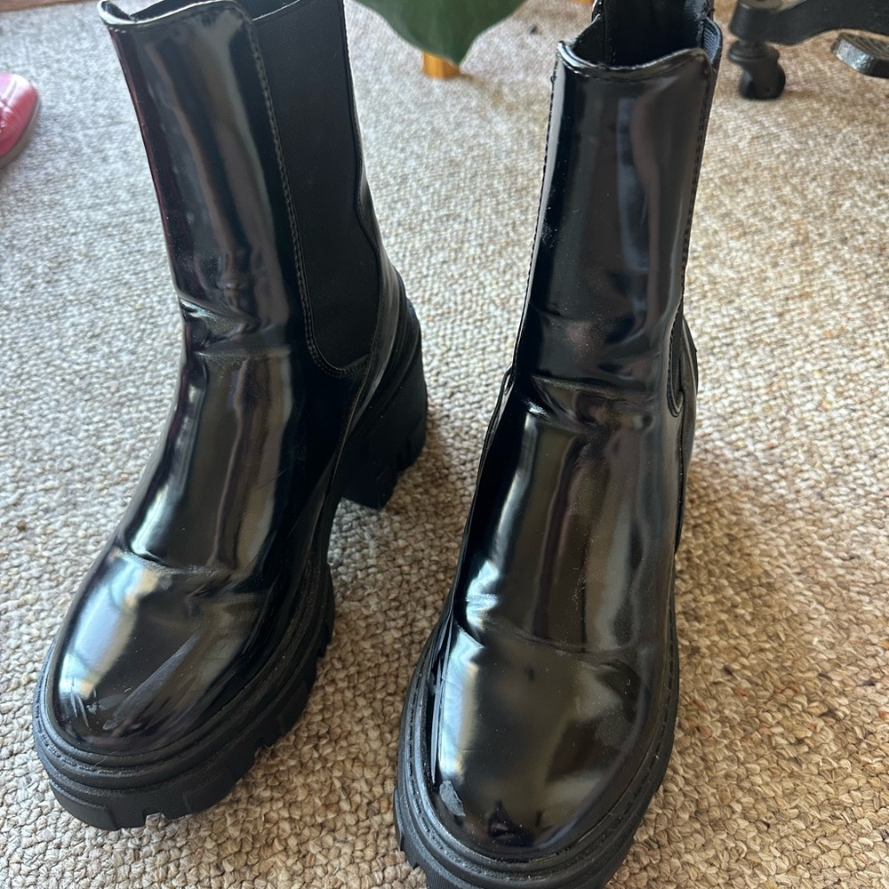ASOS Design Black Shiny Women's Boots
